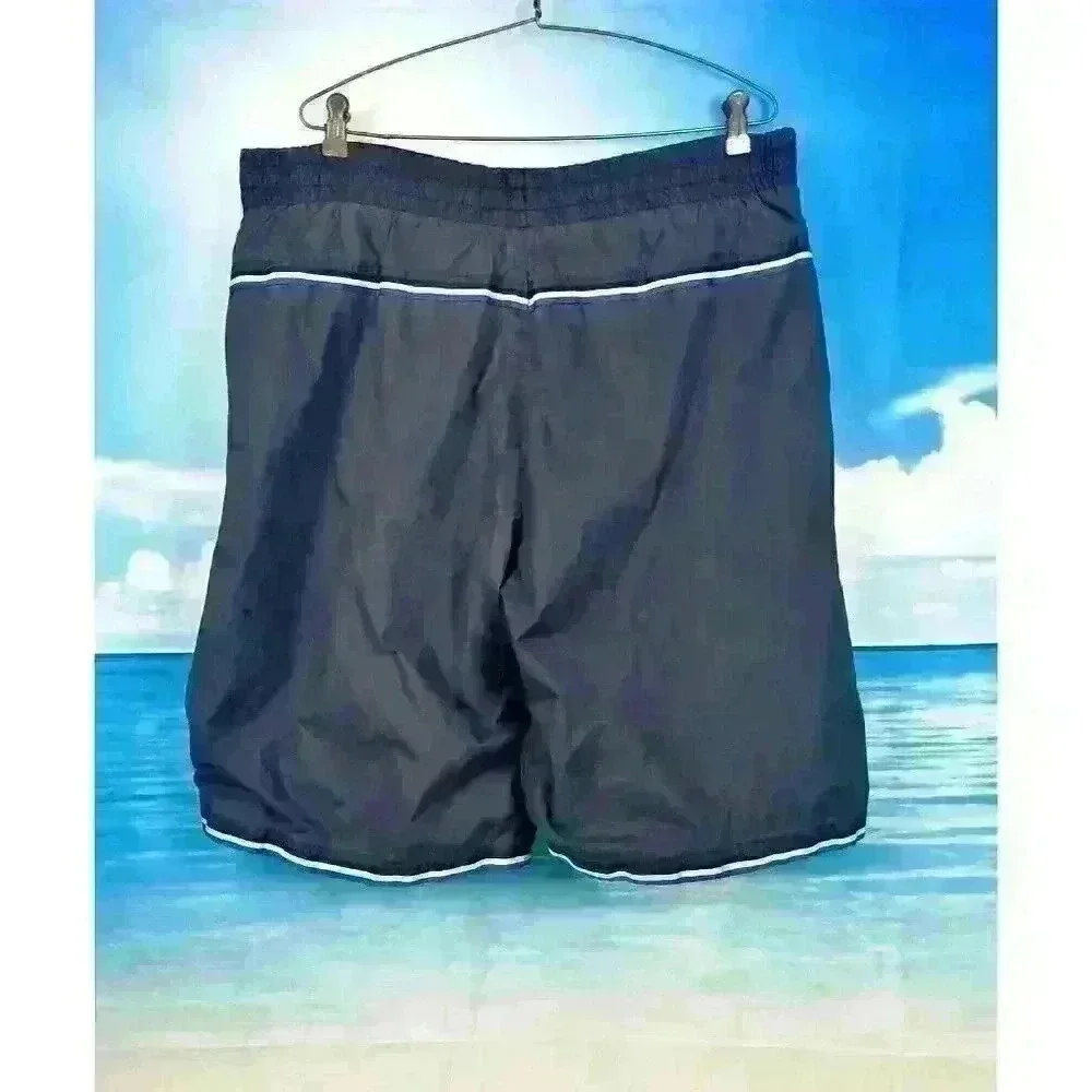 AND1 Mens NAVY BLUE Activewear Shorts LINED Sports Boardshorts pants size Lg